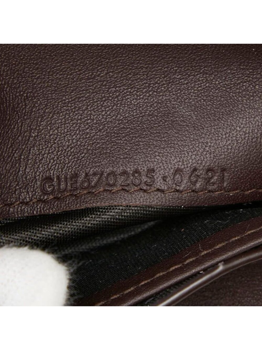 Saint Laurent YSL Logo Cassandra Compact Wallet Bifold Brown Black Leather - Picture 9 of 10